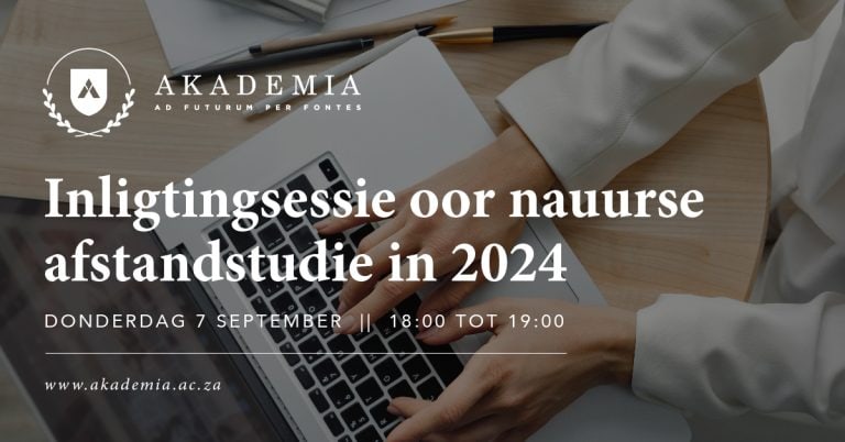 Akademia hou inligtingsessie oor nauurse afstandstudie vir 2024