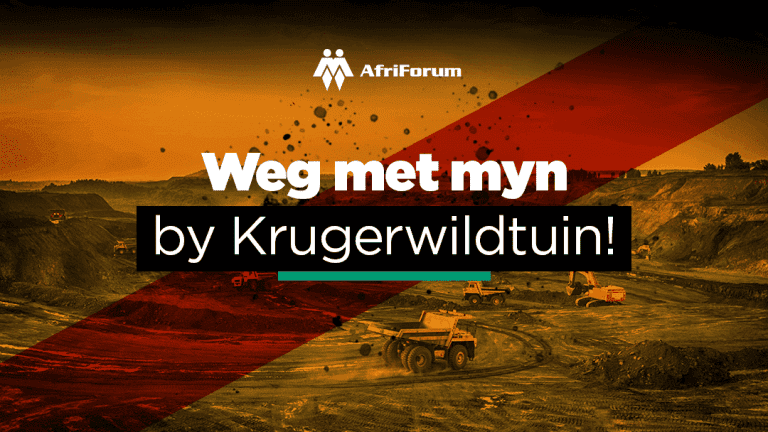 Krugerwildtuin-mynaansoek: Daar is ’n slang in die gras, maan AfriForum