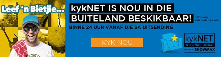 kykNET is nou in die buiteland beskikbaar