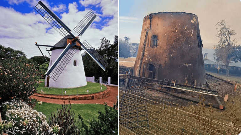 Mostert’s Mill, victim of the fire of April 2021