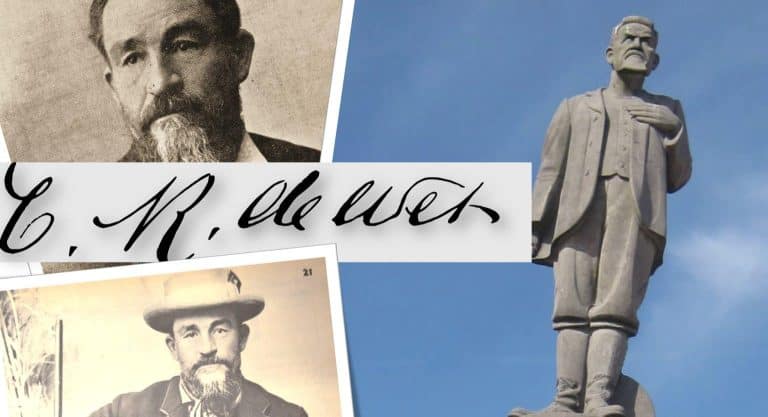 General De Wet on a plain in The Netherlands