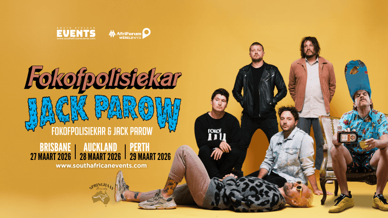 Fokofpolisiekar en Jack Parow bring ’n unieke Suid-Afrikaanse ervaring na Australië en Nieu-Seeland