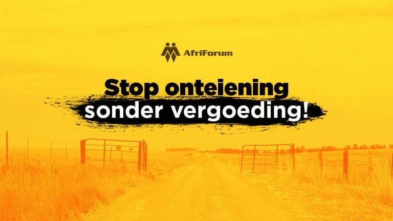 AfriForum se waarskuwings oor onteiening sonder vergoeding bevestig deur Mashatile se kommentaar in parlement