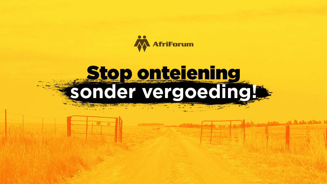 AfriForum se waarskuwings oor onteiening sonder vergoeding bevestig deur Mashatile se kommentaar in parlement