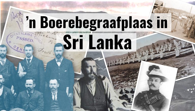Die Boerebegraafplaas en -gedenkteken in Sri-Lanka